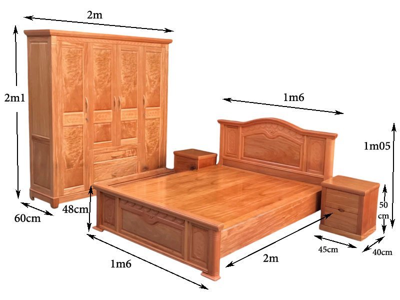 Bộ Giường Tủ Phòng Ngủ Hiện Đại