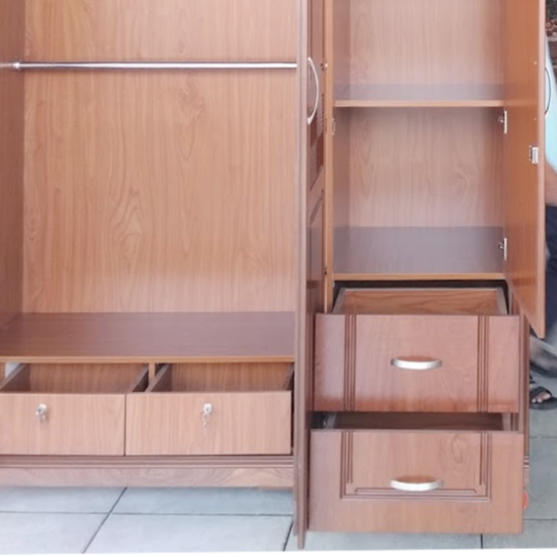 Tủ Quần Áo 3 Cánh Gỗ Công Nghiệp MS 3230 - kỹ thuật đóng mộng chắc chắn