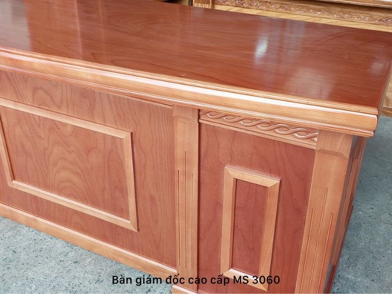 Bàn giám đốc cao cấp Bàn giám đốc cao cấp gỗ tự nhiên MS 3060 - nhìn tổng thể