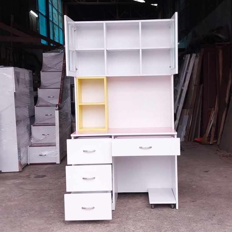 Bàn học kèm kệ sách đẹp bền phù hợp học sinh
