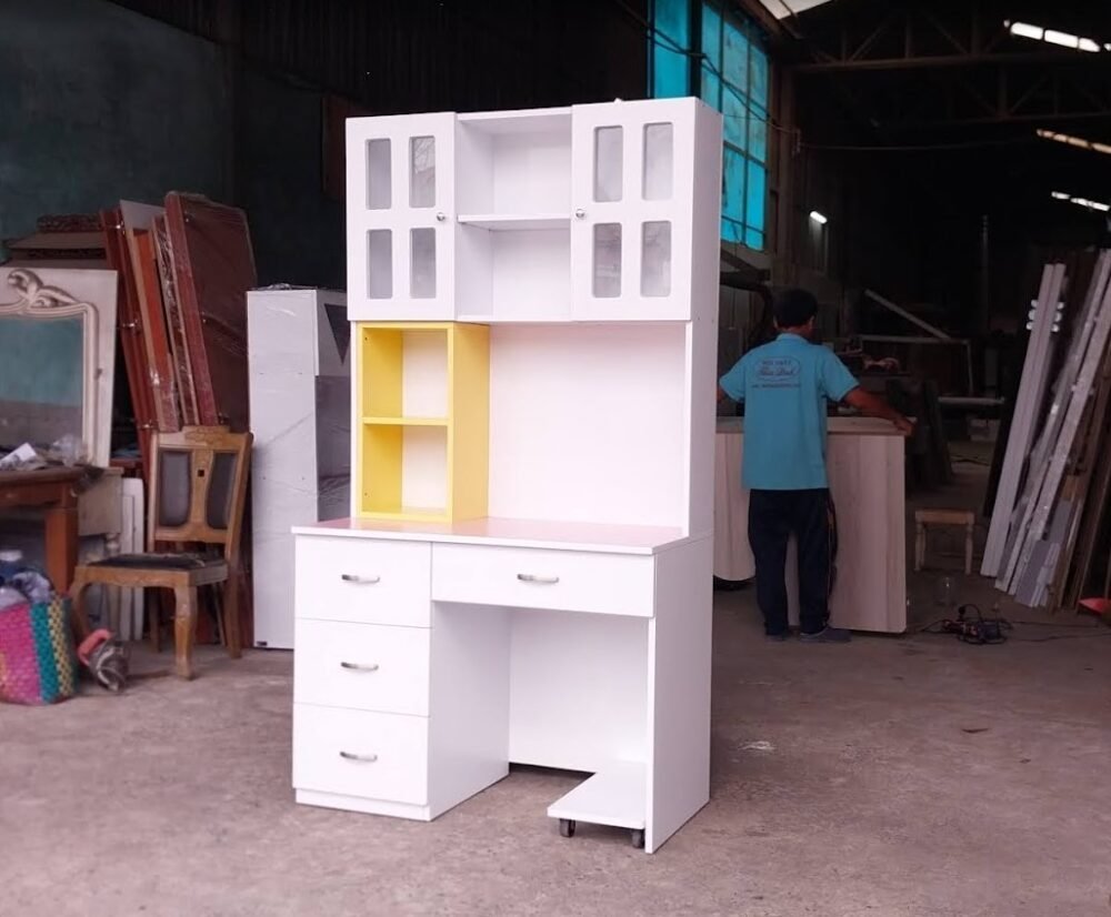 Bàn học kèm kệ sách đẹp bền phù hợp học sinh