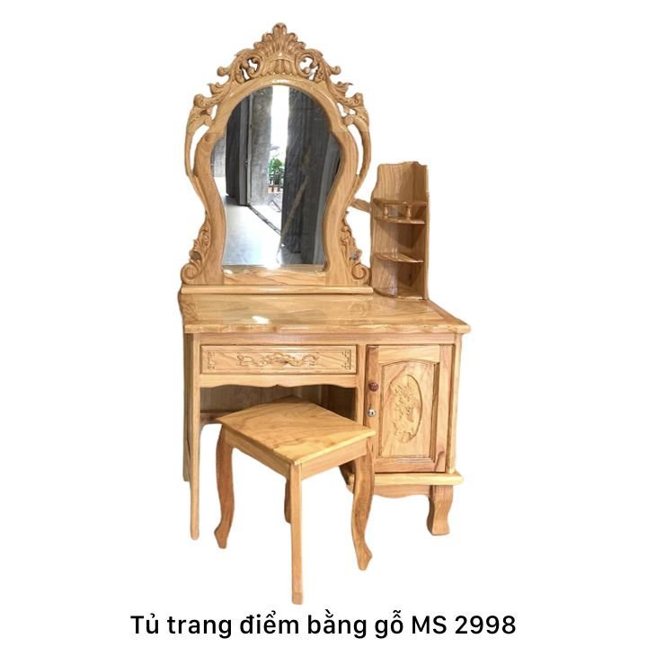 Tủ trang điểm bằng gỗ gõ đỏ Tủ trang điểm bằng gỗ gõ đỏ