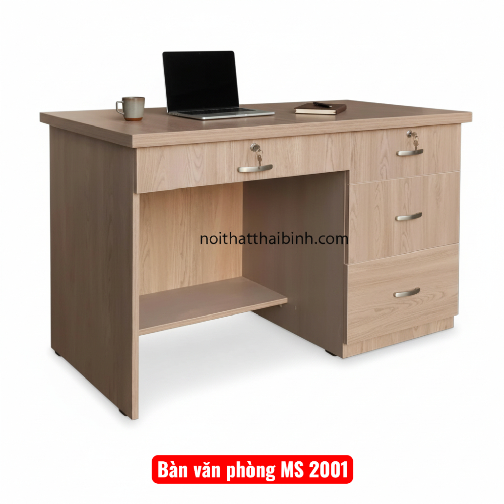 Bàn văn phòng đẹp gỗ MDF lõi xanh chống nước chống trầy