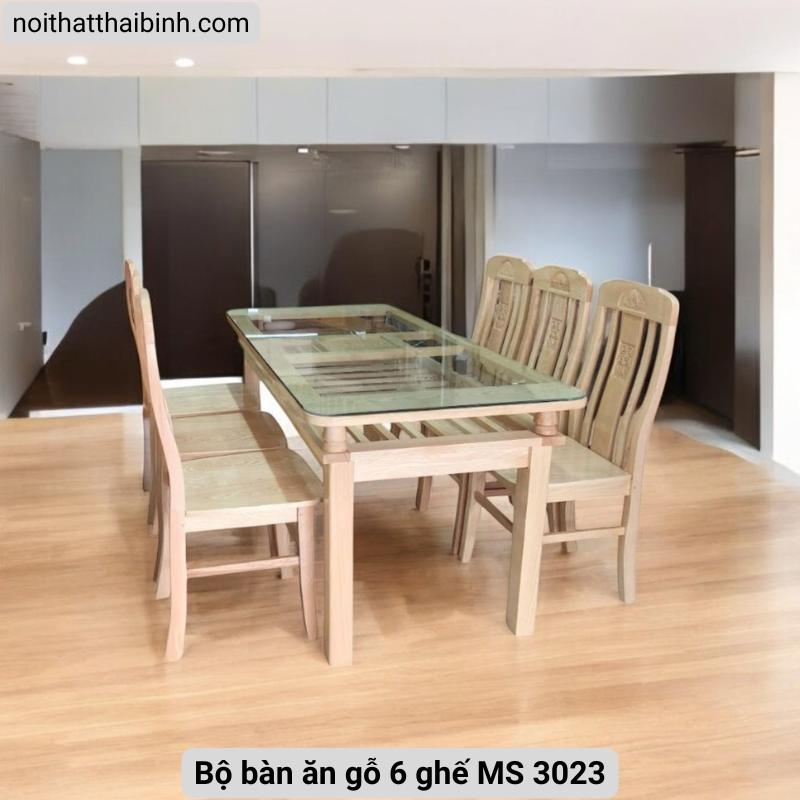 Bộ bàn ăn gỗ 6 ghế Bộ bàn ăn gỗ 6 ghế