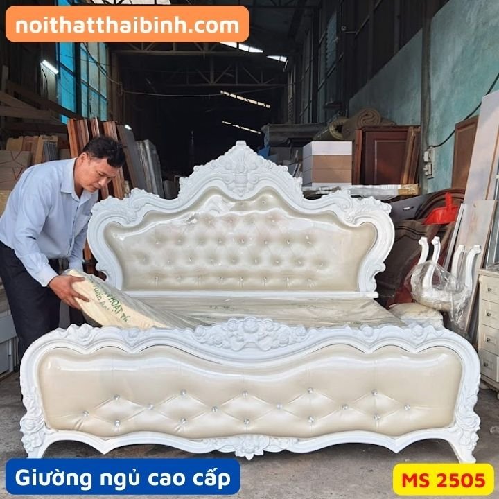 Giường ngủ tân cổ điển cao cấp