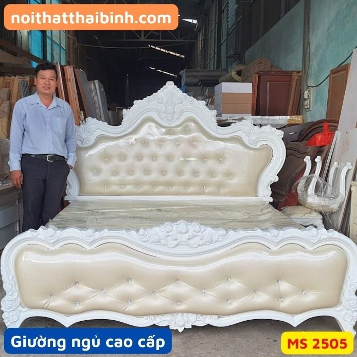 Giường ngủ tân cổ điển cao cấp