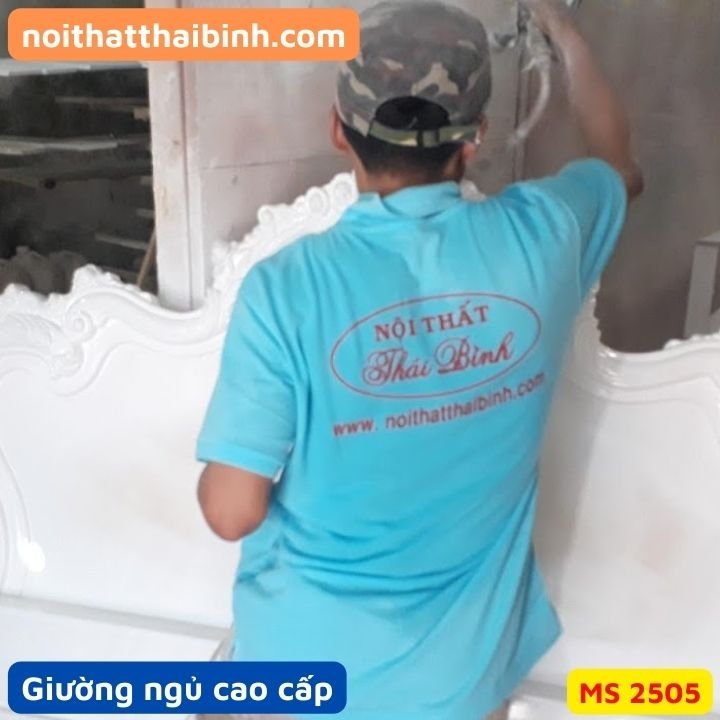 Giường ngủ tân cổ điển cao cấp MS 2505