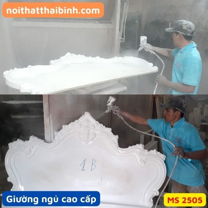 Giường ngủ tân cổ điển cao cấp MS 2505