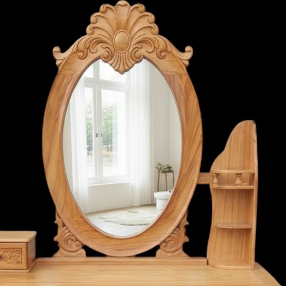 Bàn trang điểm gỗ gõ đỏ MS 3299 - nhìn tổng thể