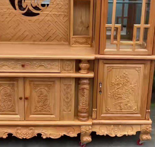 Kệ tivi kết hợp bàn thờ MS 3324 - kỹ thuật đóng mộng chắc chắn
