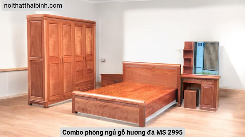 Bộ giường tủ gỗ xoan đào cao cấp Bộ giường tủ gỗ xoan đào cao cấp