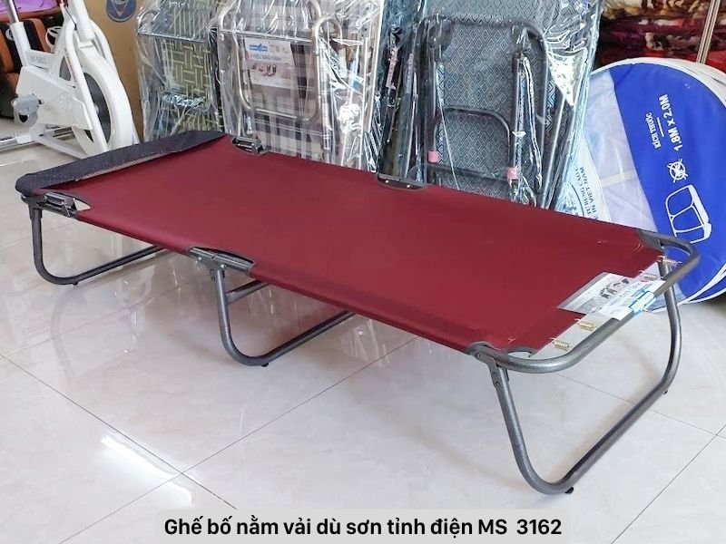 Giường bố nằm vải dù sơn tỉnh điện MS 3162 | GIAO HỎA TỐC