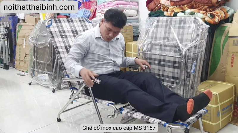 Ghế bố inox