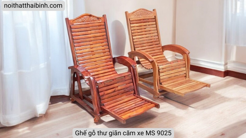 Ghế gỗ căm xe thư giãn Ghế gỗ căm xe thư giãn