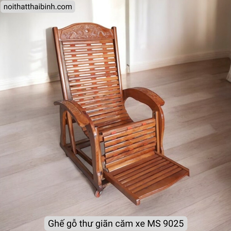 Ghế gỗ căm xe thư giãn Ghế gỗ căm xe thư giãn