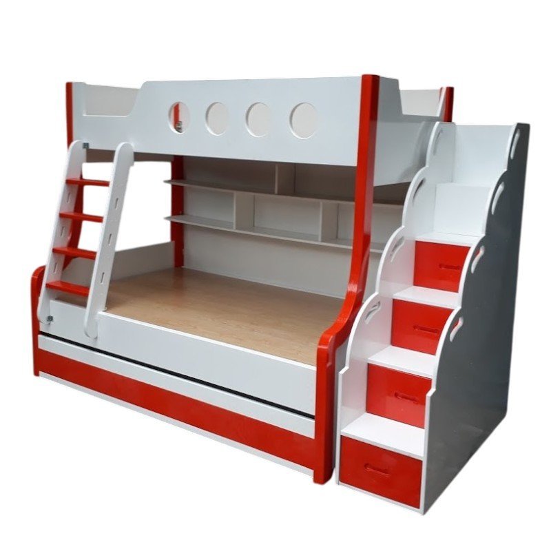 Giường tầng trẻ em MS 9412 - góc nghiêng