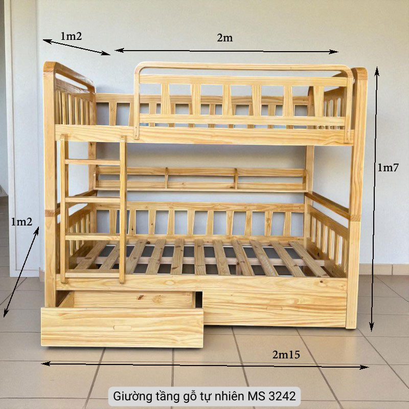 Giường Tầng Gỗ Thông