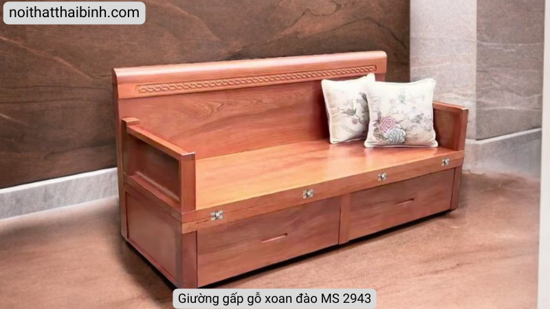 Giường gấp gỗ xoan đào Giường gấp gỗ xoan đào