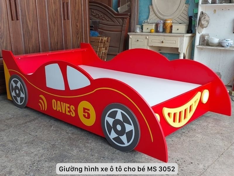 Giường hình xe ô tô cho bé