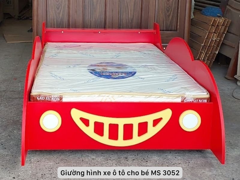 Giường hình xe ô tô cho bé