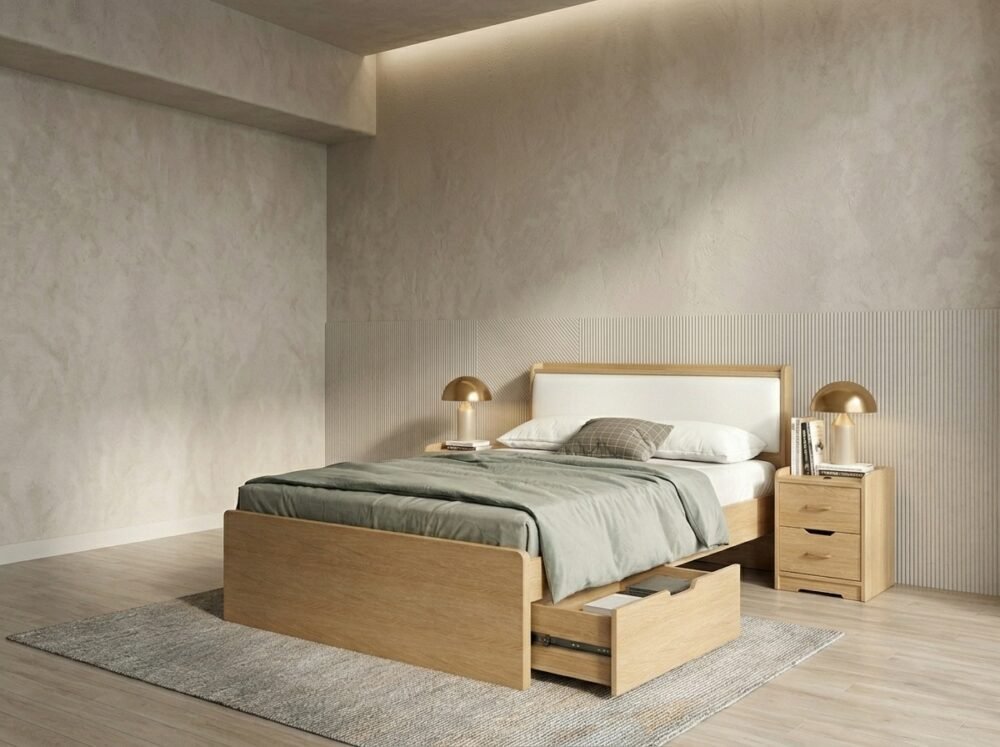 Combo phòng ngủ hiện đại MS 3446 - nhìn tổng thể