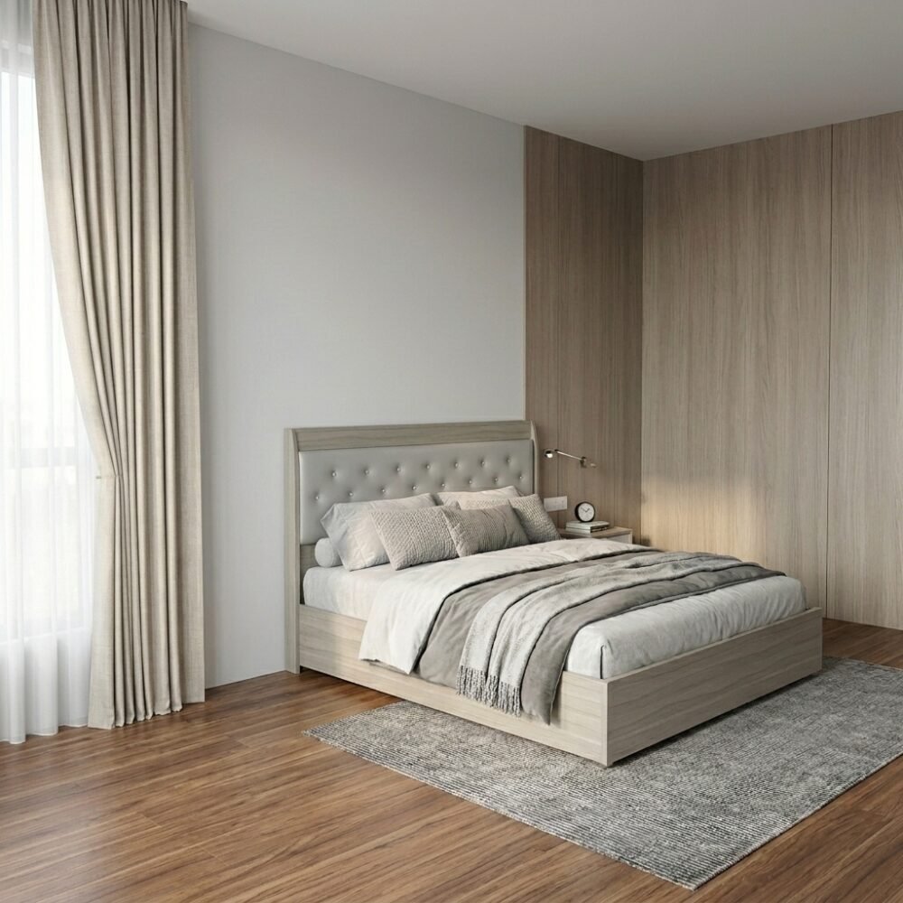 Bộ giường tủ phòng ngủ hiện đại MS 3443 - nhìn tổng thể