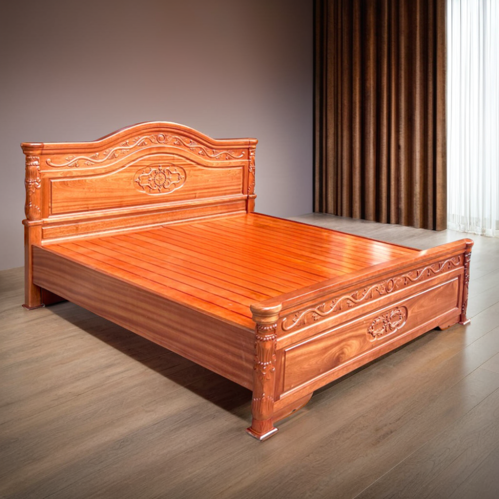 Giường ngủ gỗ xoan đào