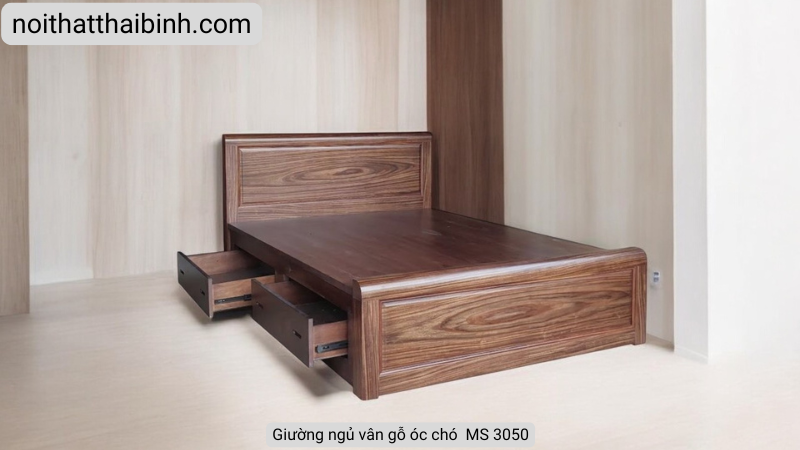 Giường gỗ óc chó Giường gỗ óc chó