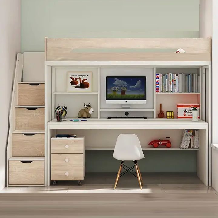 Nơi bán giường tầng có bàn học Giường tầng có bàn học MS 3015 - bề mặt hoàn thiện