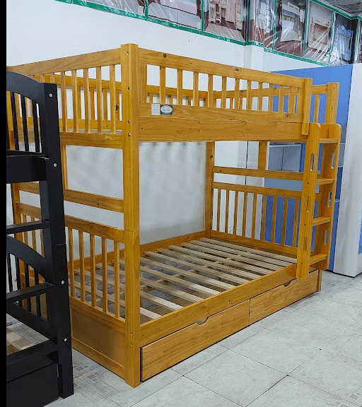 Giường tầng gỗ thông tự nhiên MS 3282 - nhìn tổng thể