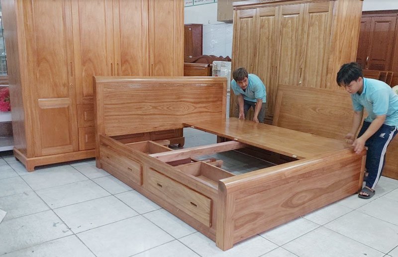 Giường tủ phòng ngủ gỗ