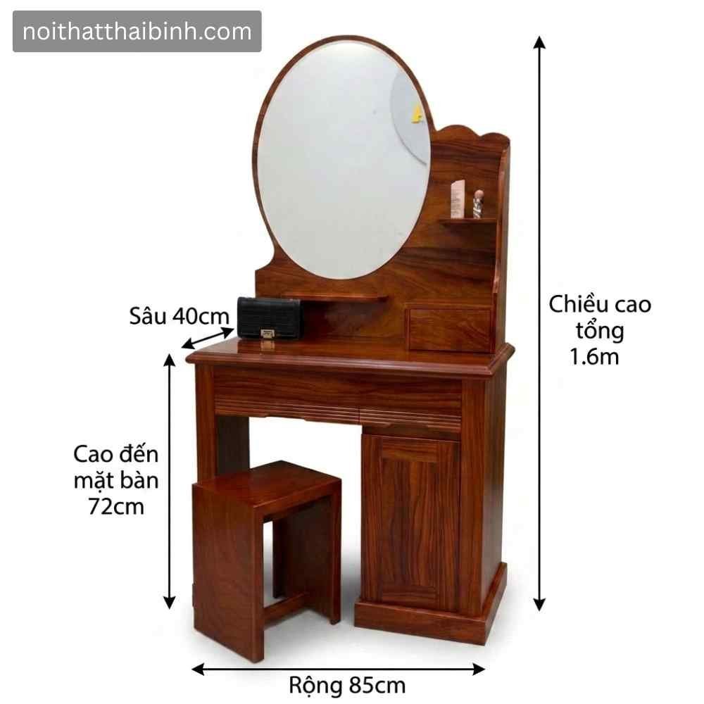 Combo phòng ngủ gỗ tự nhiên vân cẩm - nhìn tổng thể