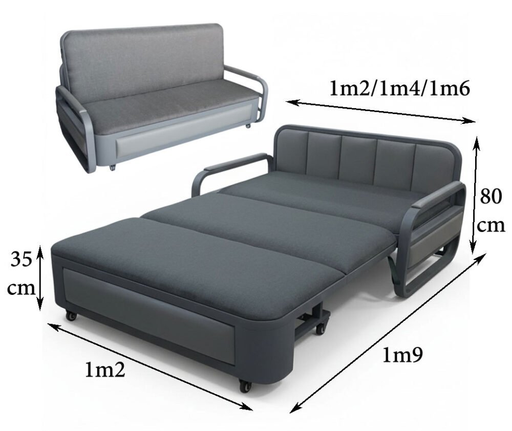 Ghế sofa kéo ra thành giường thông minh MS 3326 - bề mặt hoàn thiện