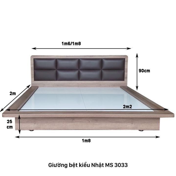 Kích thước giường bệt kiểu Nhật