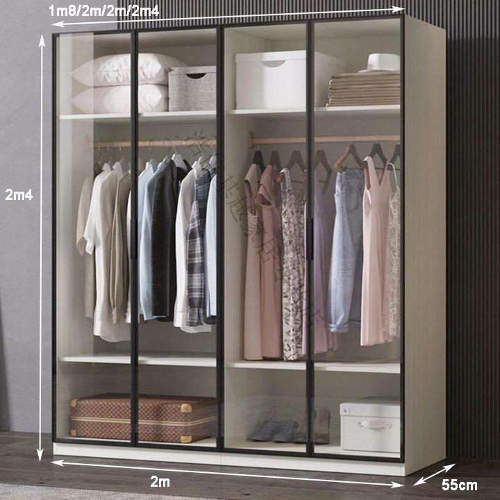 Kích thước tủ quần áo 4 cửa kính Kích thước tủ quần áo 4 cửa kính