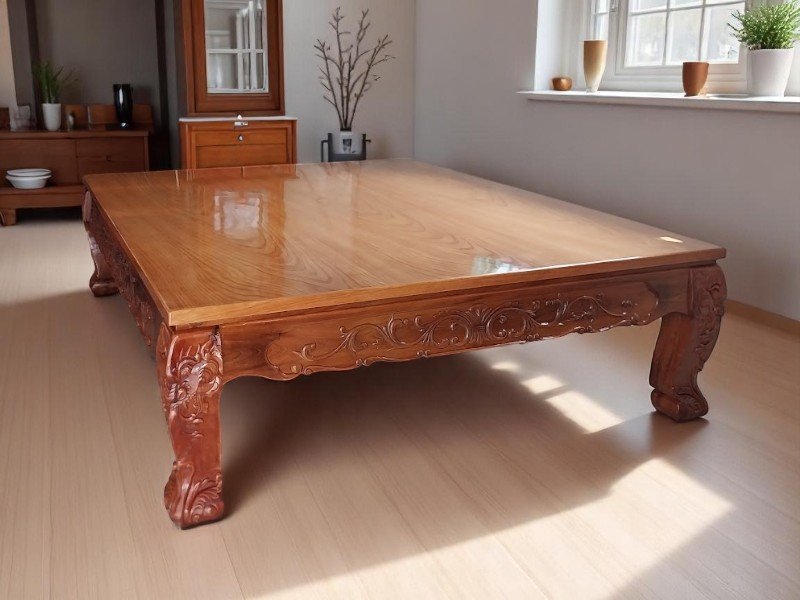 Li Văng Gỗ Gõ Đỏ Cao Cấp – Kích Thước 1m8 x 2m2 Đẹp Sang Trọng Nhất 2025 Đi văng gỗ xoan đào MS 3010 - mẫu thực tế tại xưởng