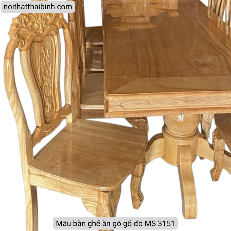 Mẫu bàn ghế ăn gỗ gõ đỏ Mẫu bàn ghế ăn gỗ gõ đỏ
