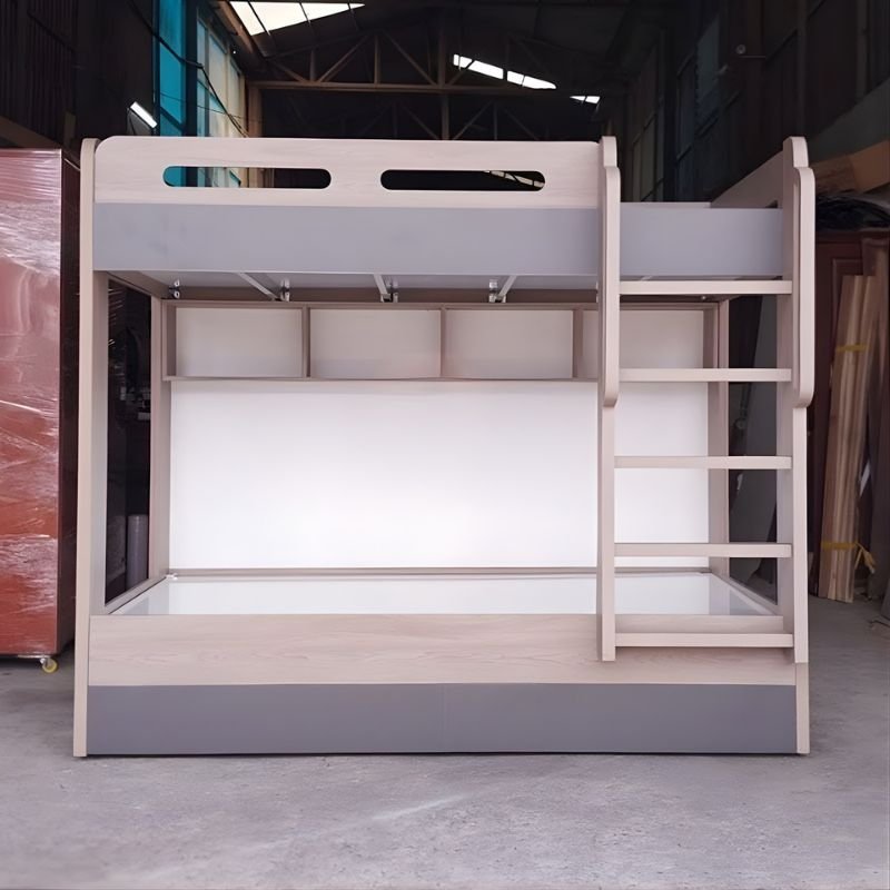 Giường tầng cho bé gỗ công nghiệp lõi xanh chống trầy