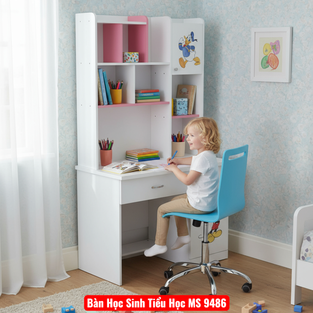 Bàn Học Sinh Tiểu Học MS 9486 - góc nghiêng
