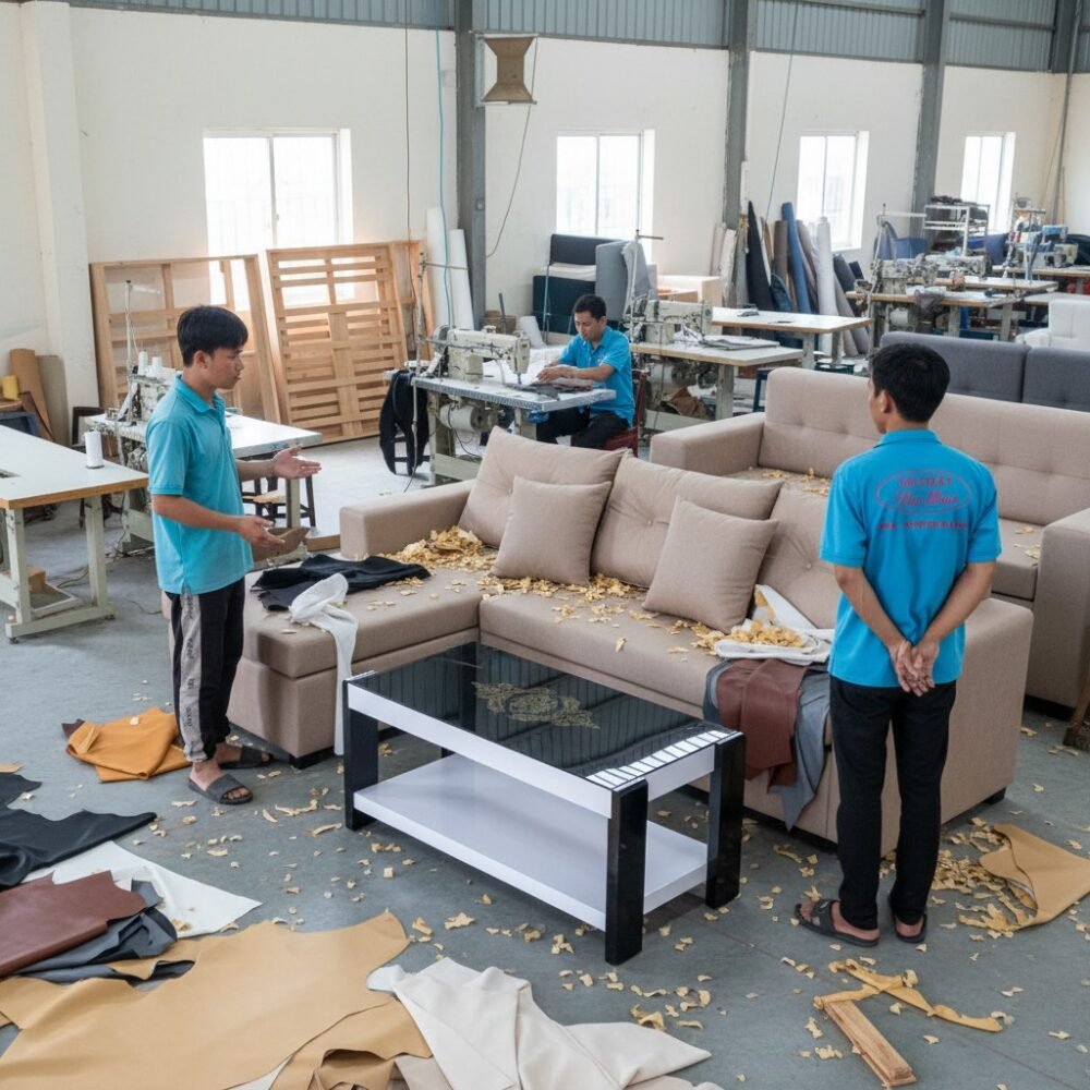 Sofa chữ L hiện đại – Giải pháp nội thất sang trọng cho phòng khách