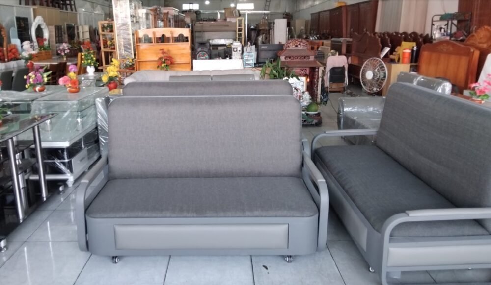 Ghế sofa kéo ra thành giường thông minh MS 3326 - đóng tại xưởng Thái Bình TPHCM