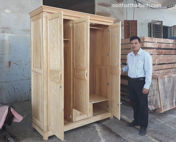 Tủ quần áo gỗ sồi giá rẻ tại quận 7