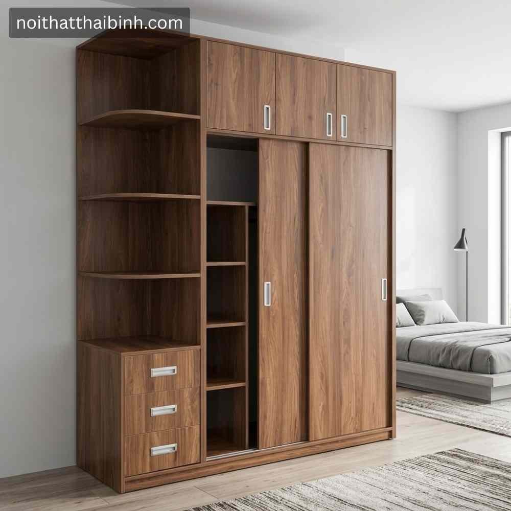 Tủ áo cao áp trần đẹp hiện đại