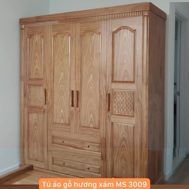 Tủ áo gỗ hương xám