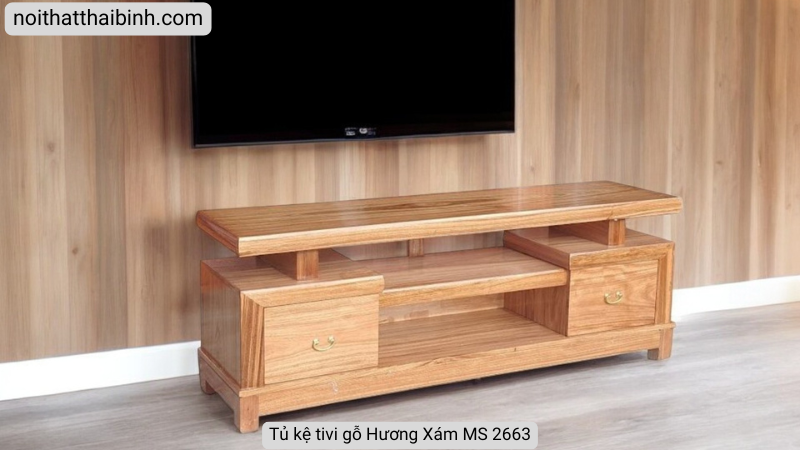 Tủ kệ tivi gỗ Hương Xám
