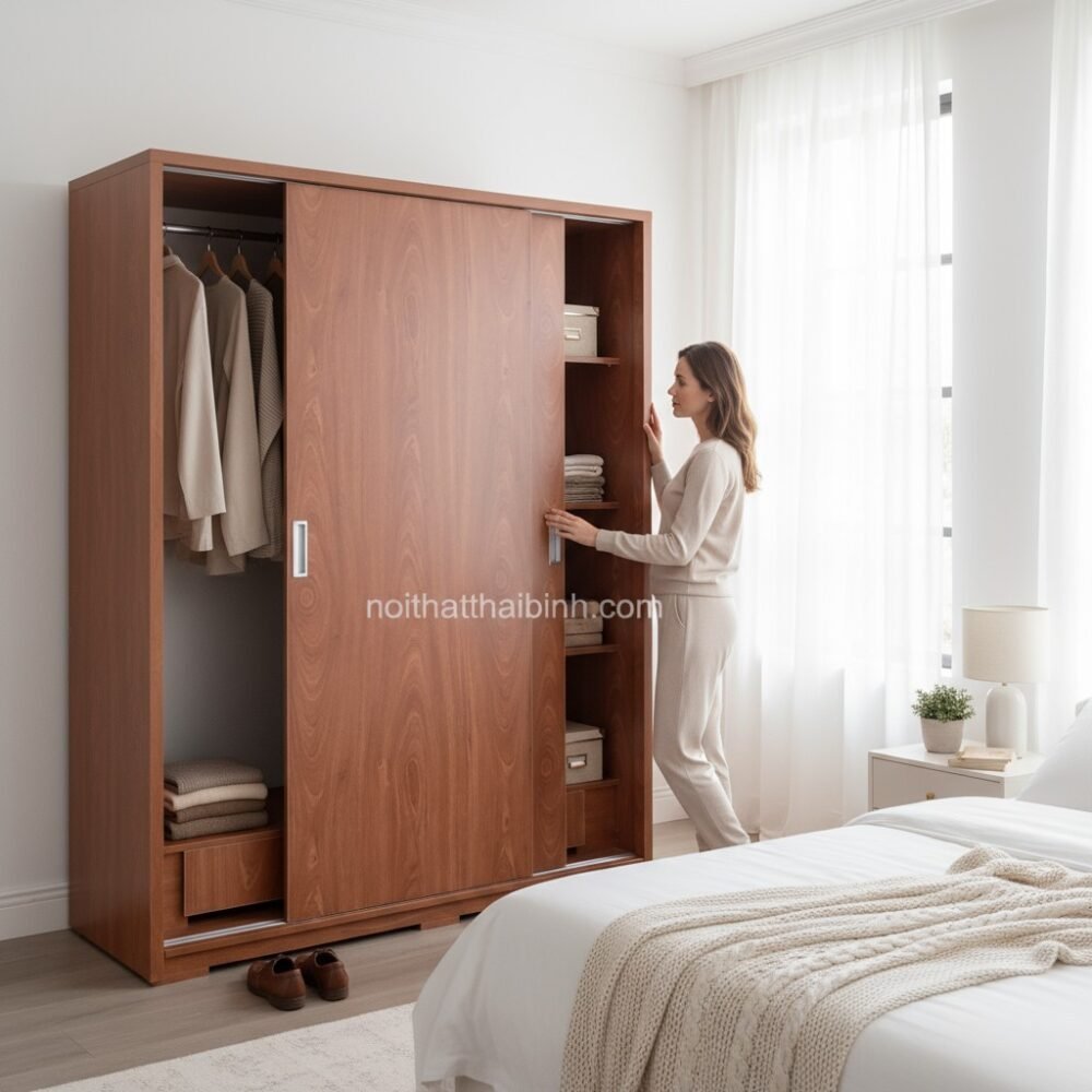 Tủ quần áo cửa lùa hiện đại tphcm MS 1131