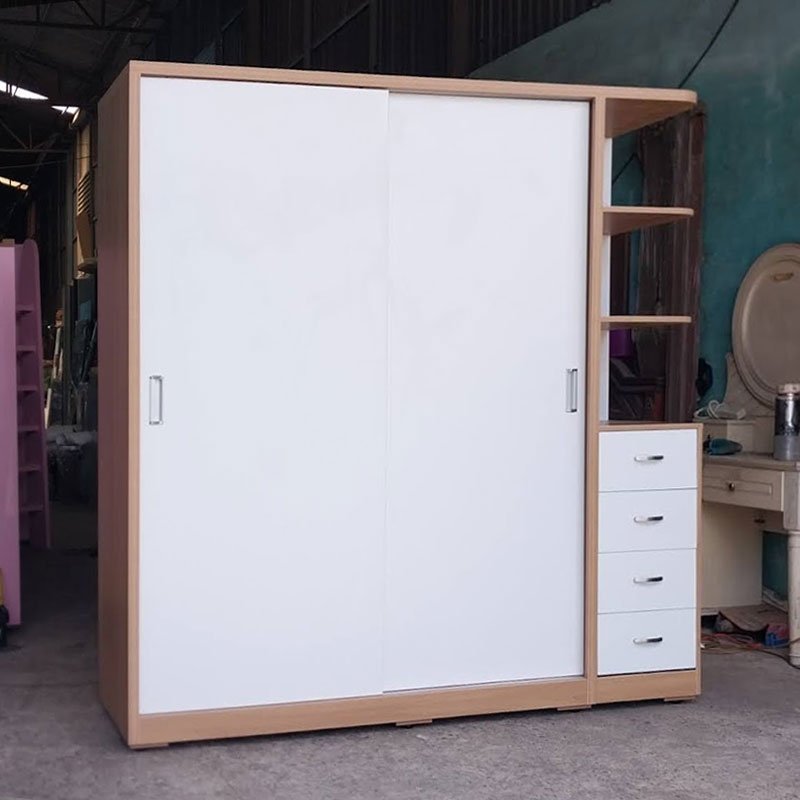 Tủ quần áo cửa lùa 2m MS 3285 - nhìn tổng thể