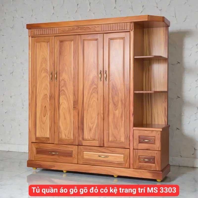 Lý do nên dùng tủ quần áo gỗ gõ đỏ - Đồ Gỗ Thái Bình TPHCM