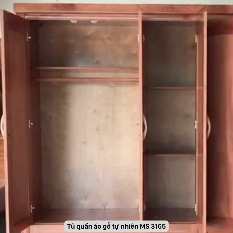 Tủ quần áo gỗ tự nhiên 5 cánh Tủ quần áo gỗ tự nhiên 5 cánh