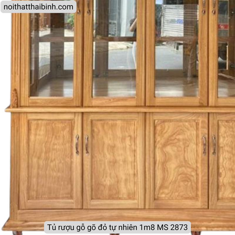 Tủ rượu gỗ gõ đỏ tự nhiên 1m8 Tủ rượu gỗ gõ đỏ tự nhiên 1m8